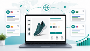 WooCommerce-Produktseite verbunden mit mehrsprachigen hreflang-Suchergebnissen