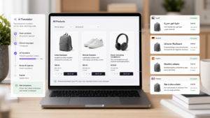 WooCommerce-Produktkatalog in mehrere Sprachen mit KI übersetzt, während die Store-Daten geschützt bleiben
